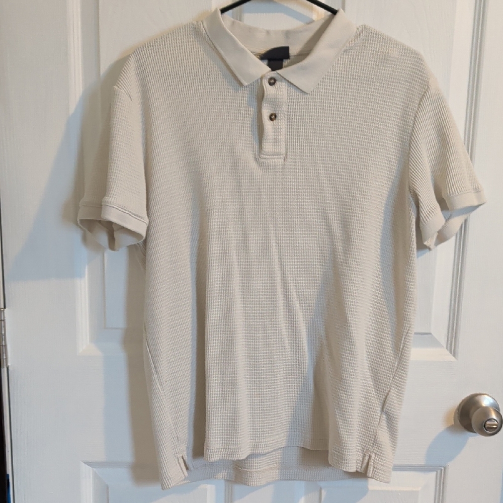 H&M Men's Beige Polo Shirt